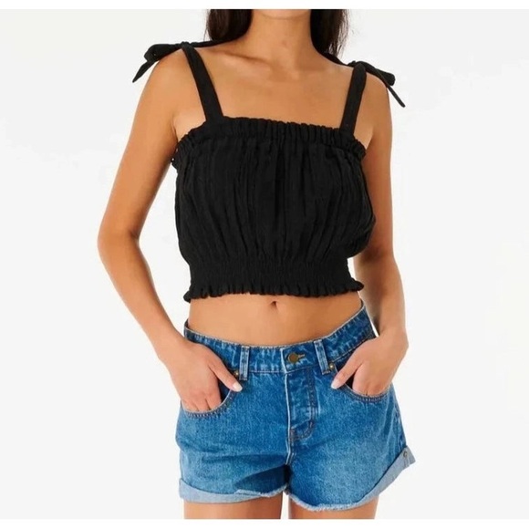 Rip curl Norah black top - Picture 1 of 6